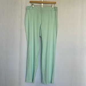 NWT Eileen Fisher Linen Viscose Stretch Straight Leg Trousers Size M Minimalist